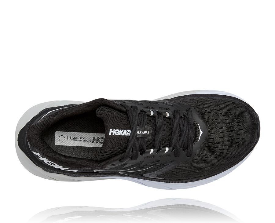 Tenis Hoka One One Mujer Negros/Blancos - Arahi 5 - FNUB53618